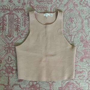 Compact knit alc crop tank top